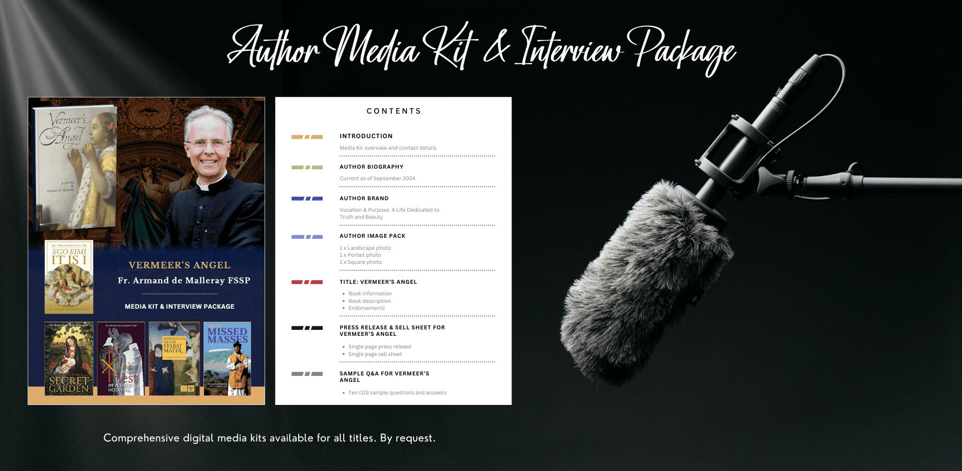 Media Kit Fr. Armand de Malleray FSSP, media kit and interview package