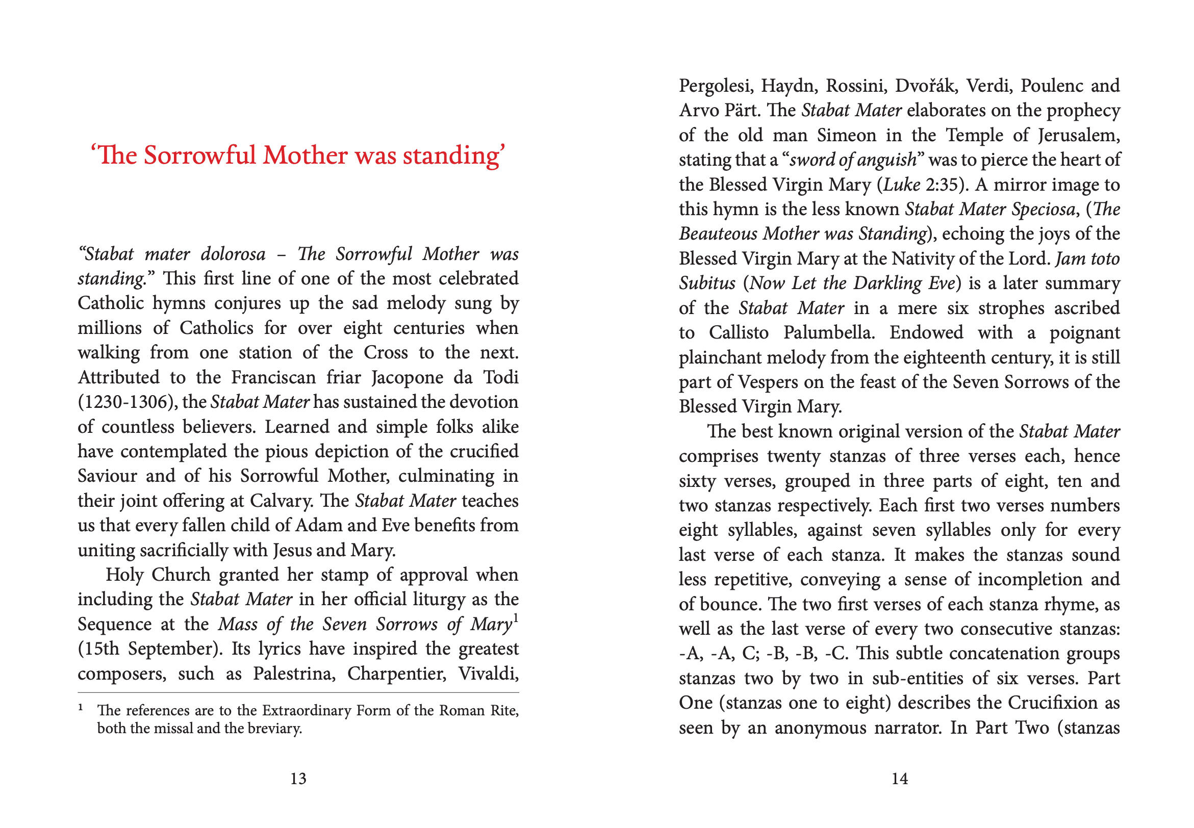Meditations on the Stabat Mater Fr. Armand de Malleray FSSP, Meditations on the Stabat Mater